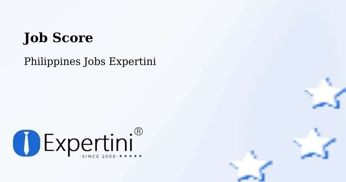 Job Score & Job Description Score Tool – Purac - Philippines Jobs Expertini