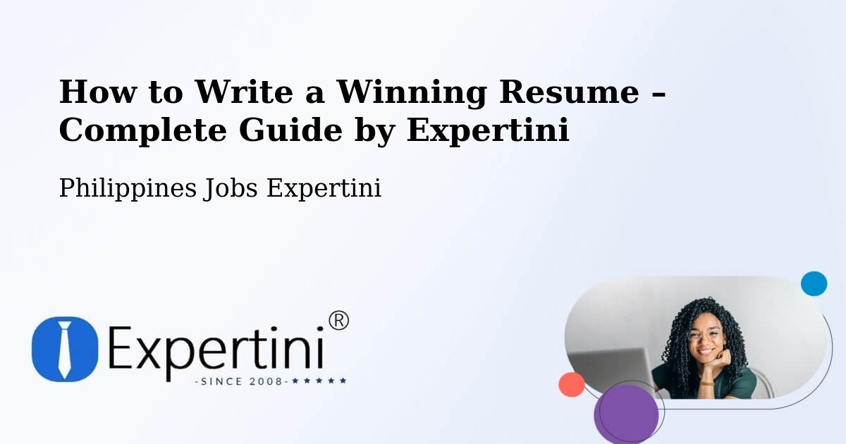 Resume Writing Guide for Job Seekers – Purac - Purac, Philippines Jobs Expertini